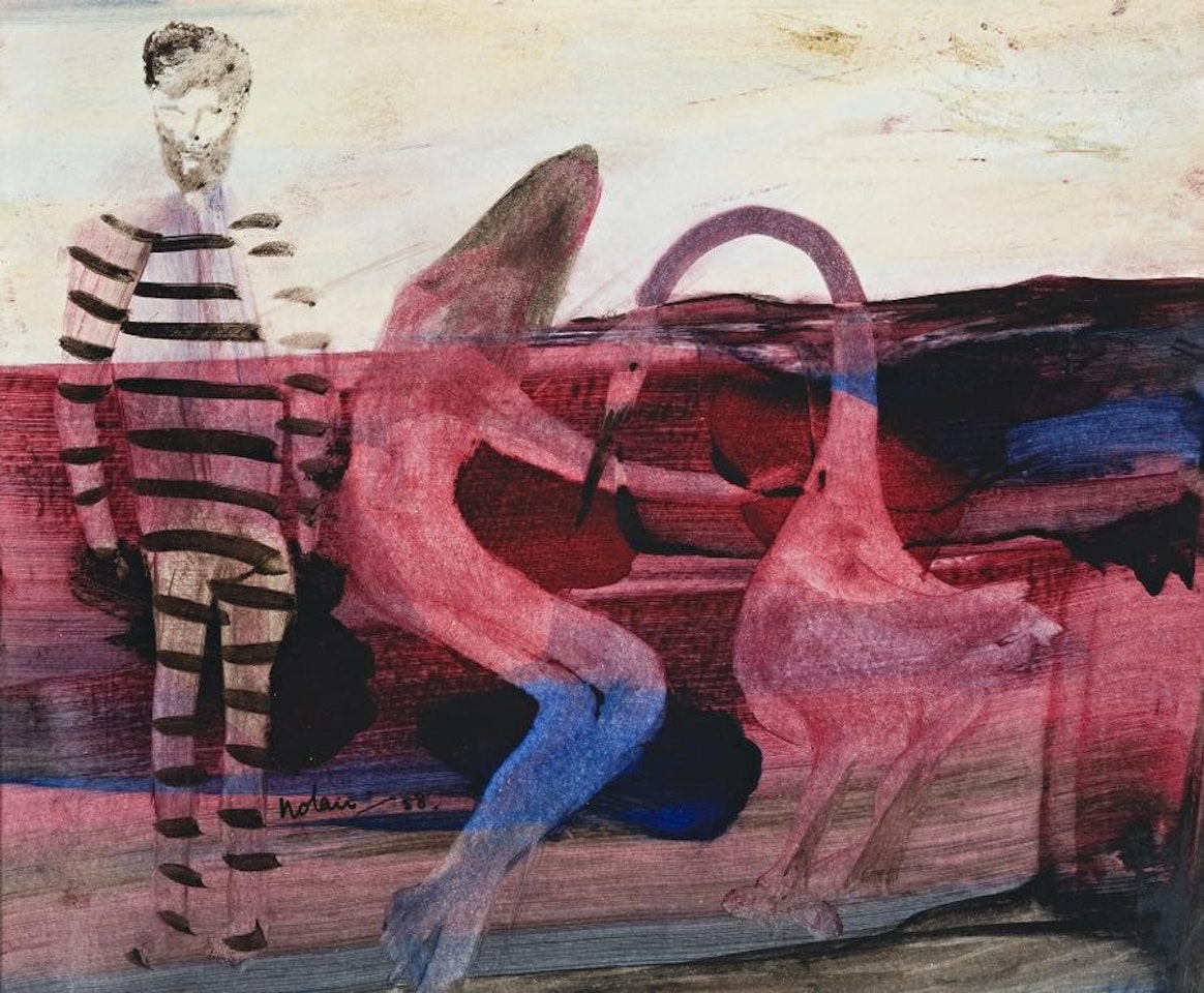 CONVICT, MRS FRASER AND BIRD by Sidney Nolan