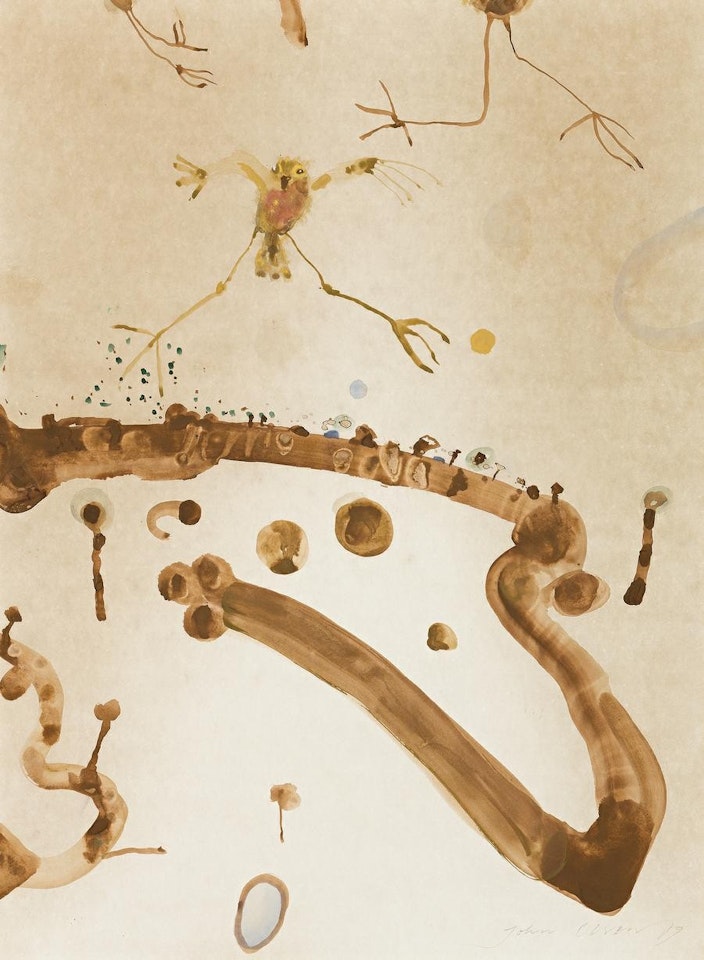 BIRD AND KANGAROO by John Olsen