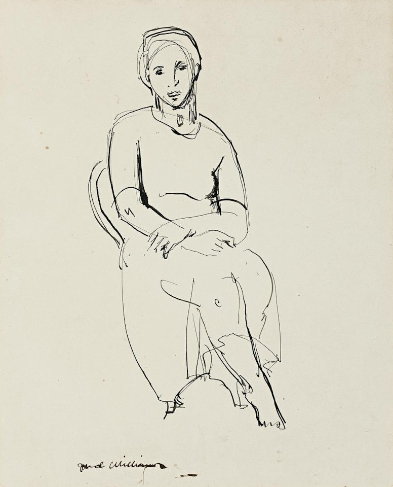 SEATED WOMAN by Frederick Ronald Williams