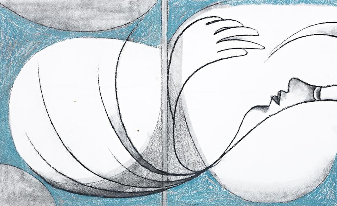 SLEEPING GIRL by Charles Blackman