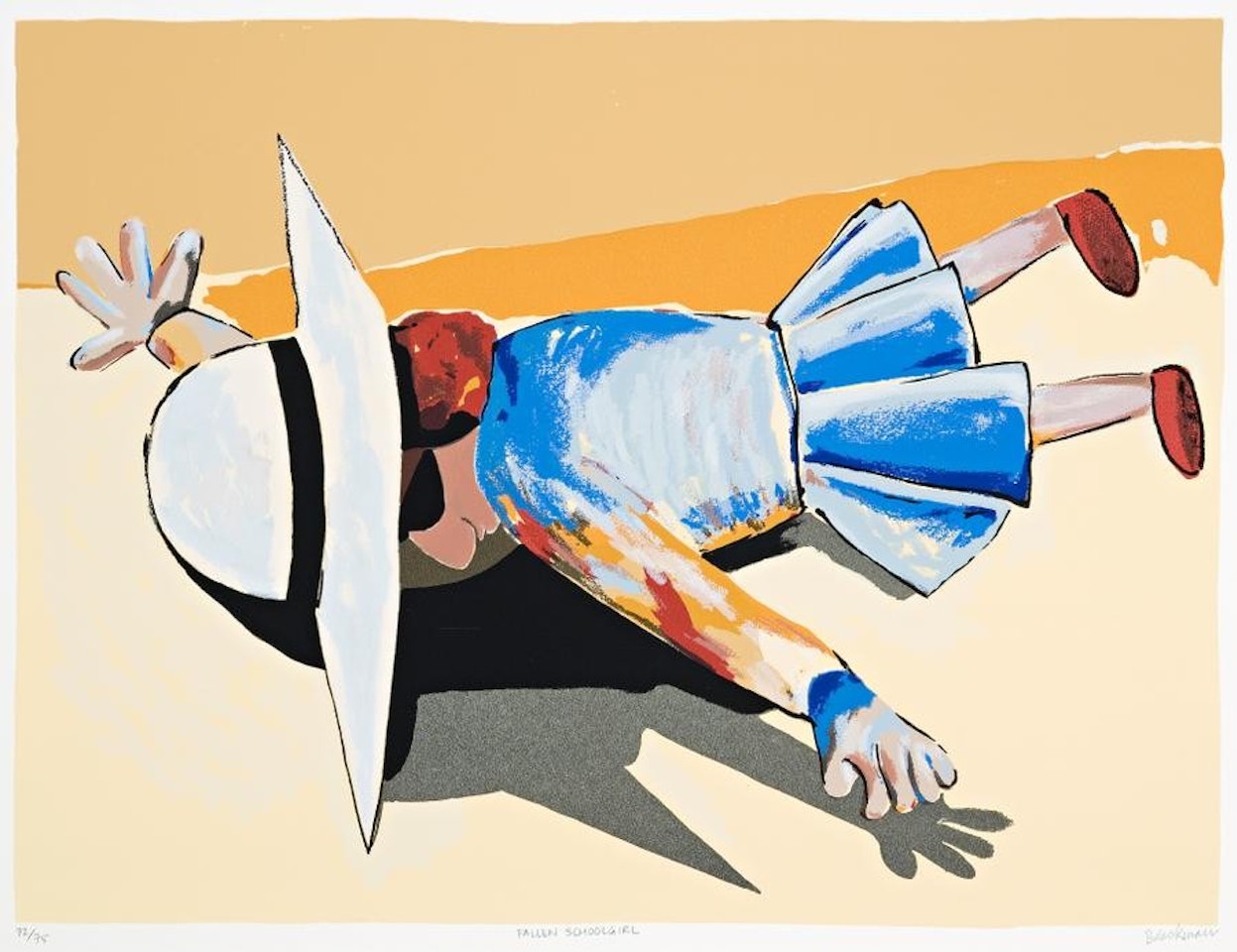 FALLEN SCHOOLGIRL by Charles Blackman