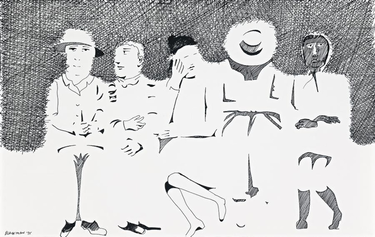 METRO STATION by Charles Blackman