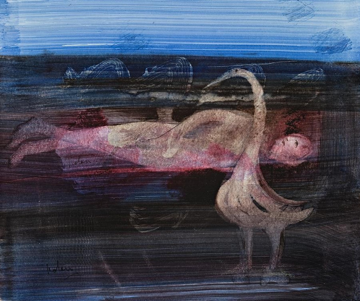 LEDA AND THE SWAN by Sidney Nolan