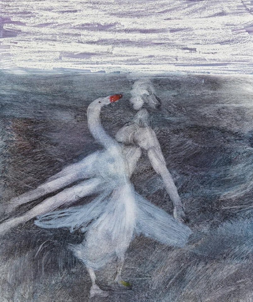 LEDA AND THE SWAN by Sidney Nolan