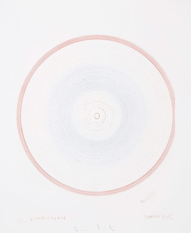 WINDMILLS OF MY MIND (FROM SUITE OF 14 PRINTS "IN A SPIN/THE ACTION OF THE WORLD ON THINGS II") by Damien Hirst