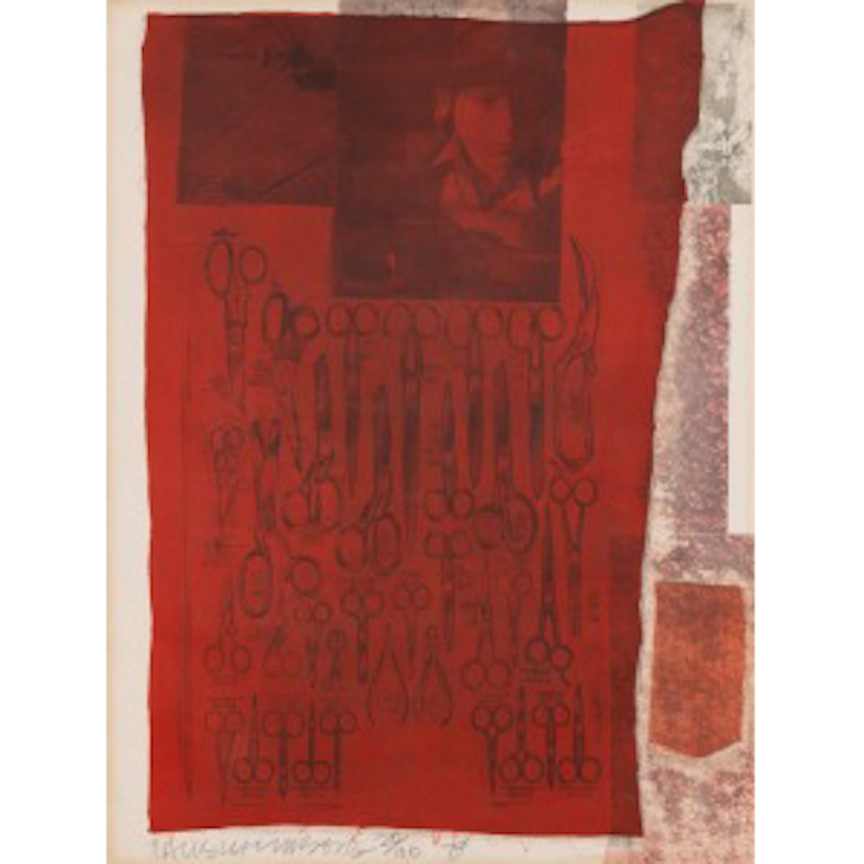 More Distant Visible Part of the Sea, from Suite of Nine Prints by Robert Rauschenberg