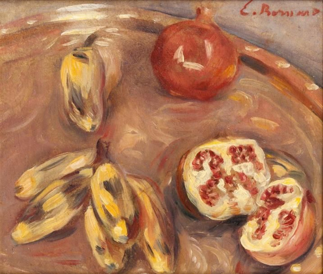 Still life with pomegranates by Emile Bernard