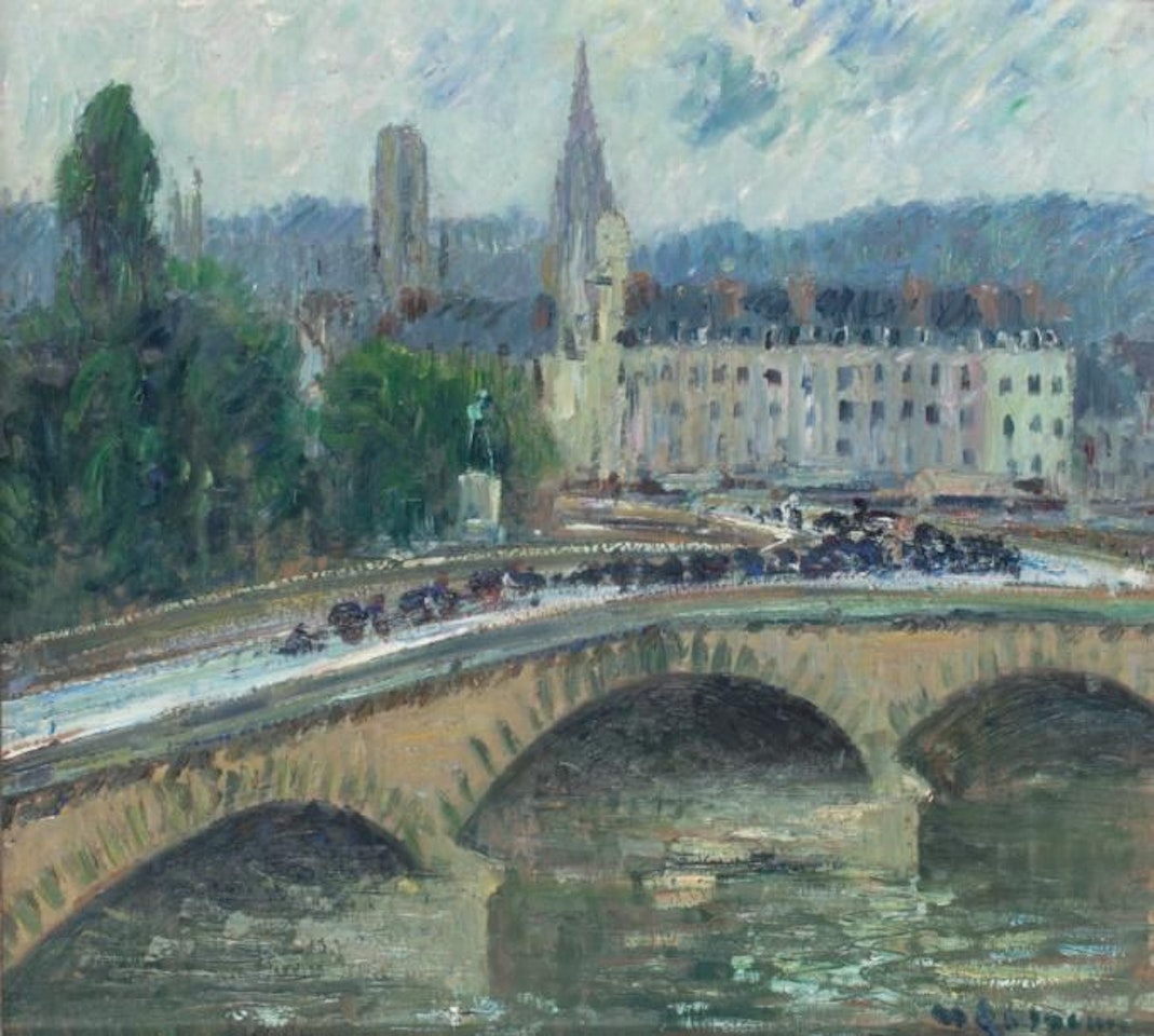 The Corneille Bridge in Rouen by Gustave Loiseau