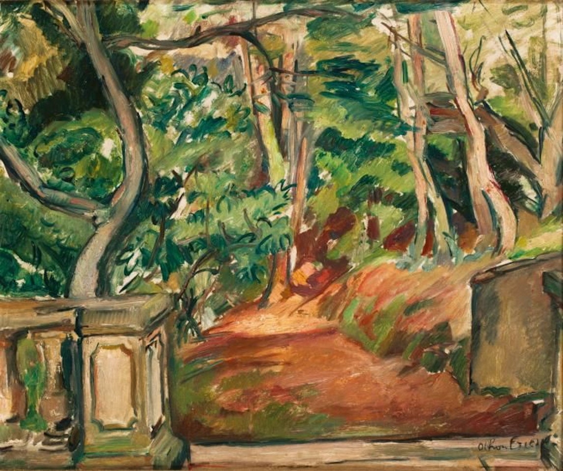 Garden of the painter at Cap Brun by Othon Friesz