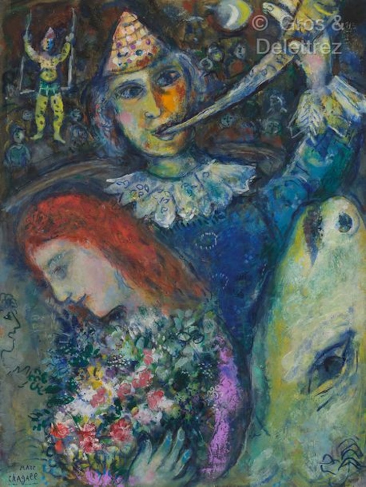 At the circus by Marc Chagall