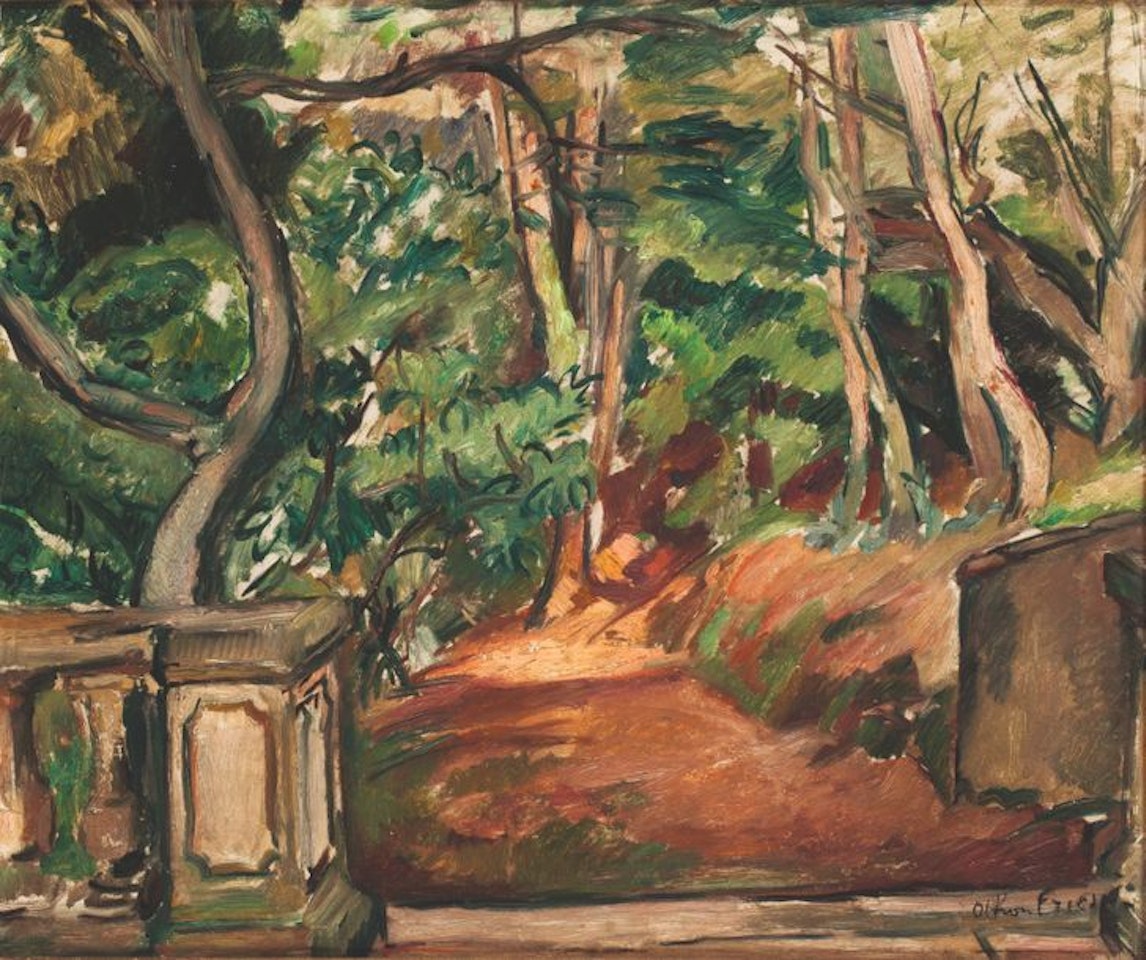 Garden of the painter in Cap Brun by Othon Friesz