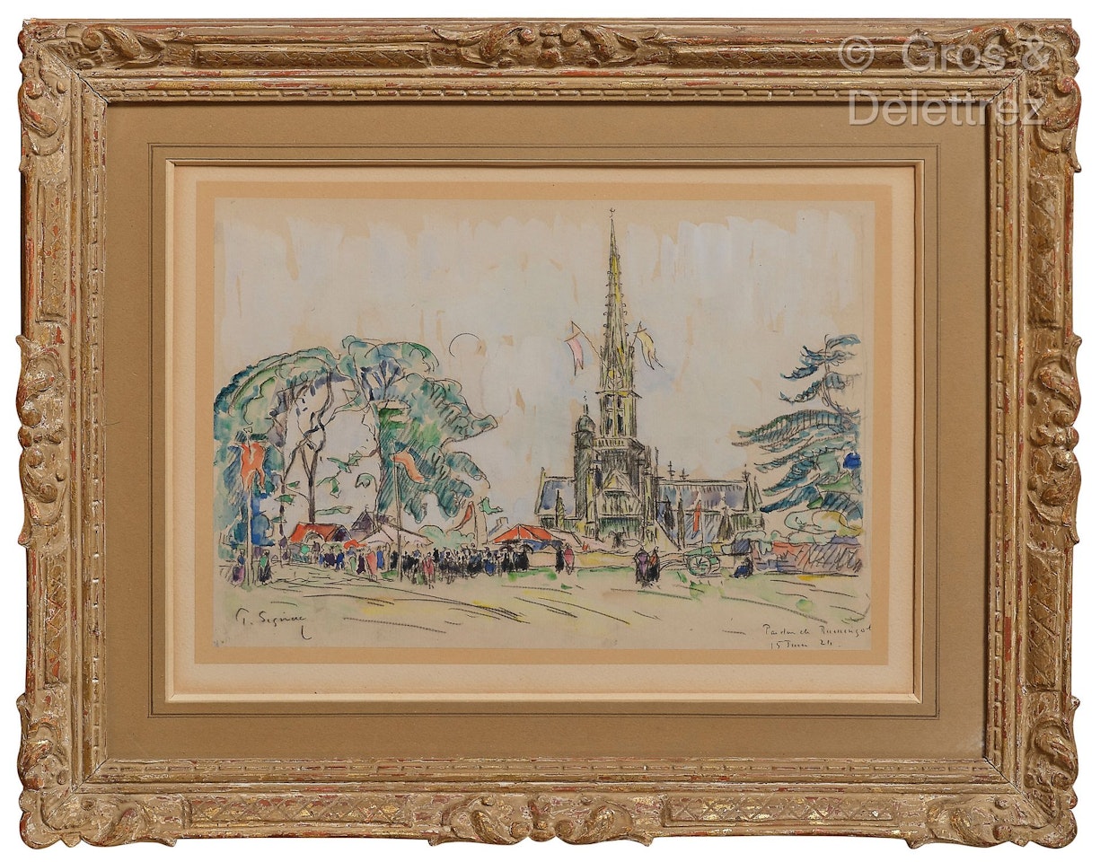 The Pardon of Rumengol, June 15, 1924 by Paul Signac