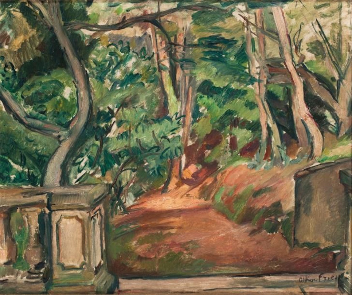 Painter"s garden at Cap Brun by Othon Friesz