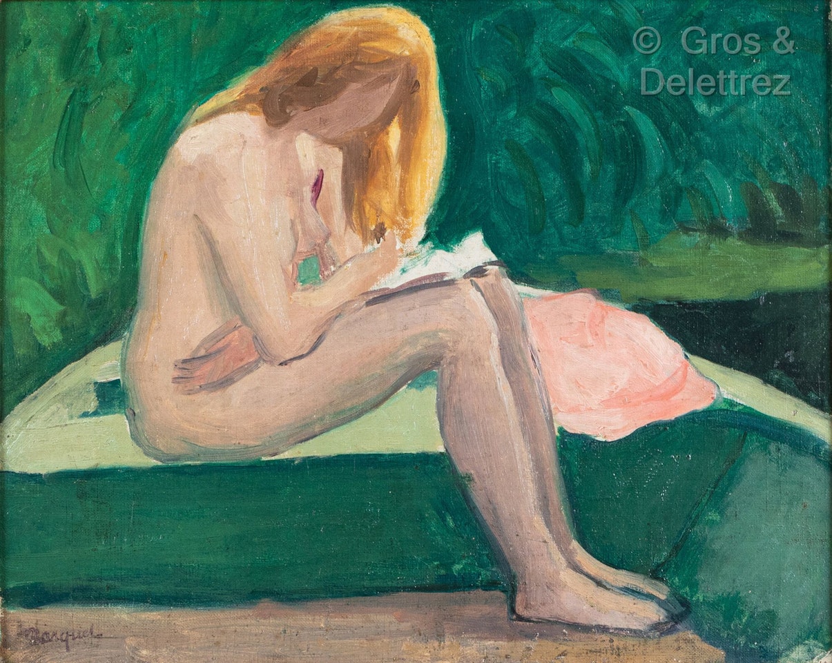 The seated model by Albert Marquet