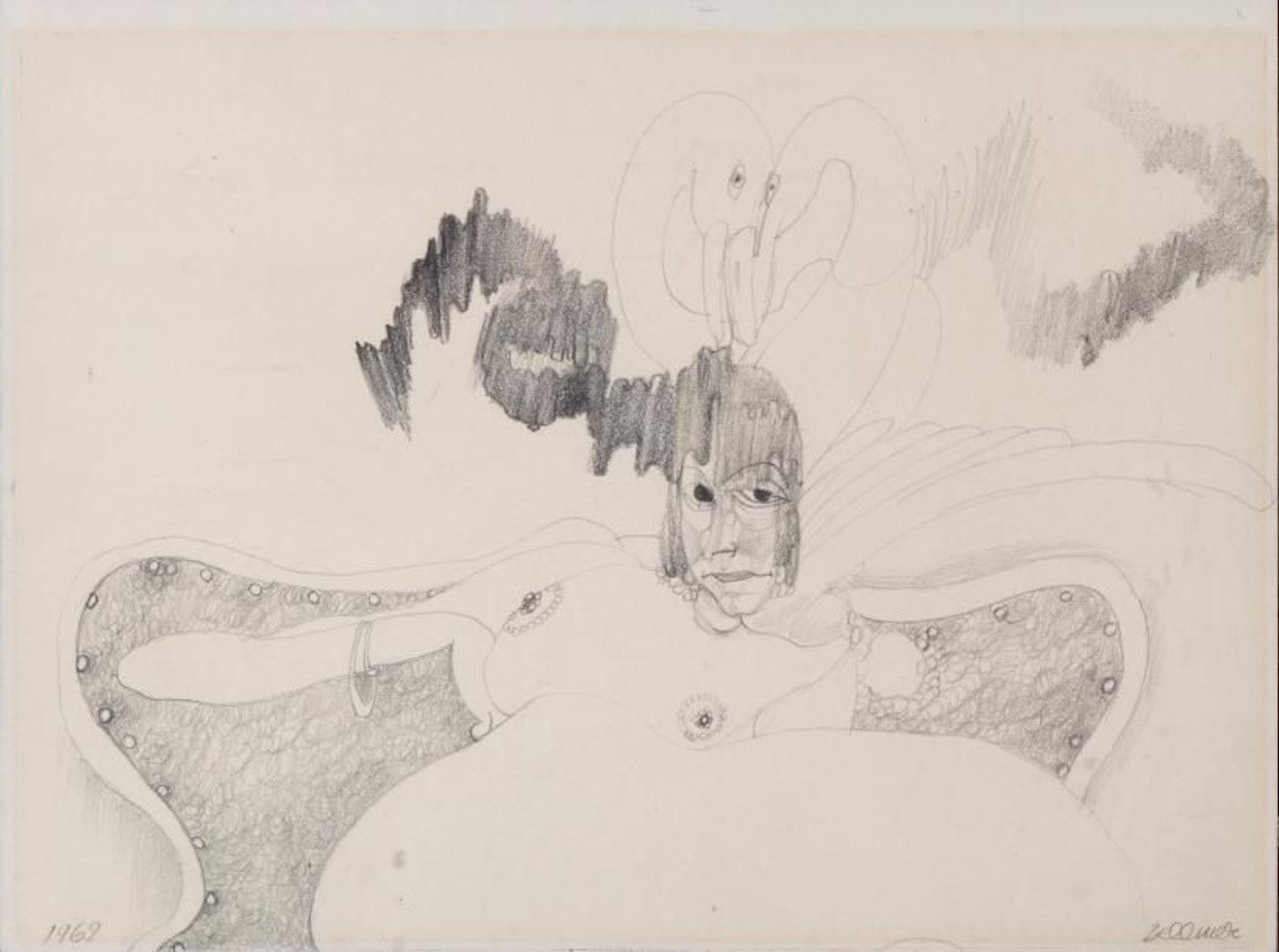 Extended nude by Hans Bellmer
