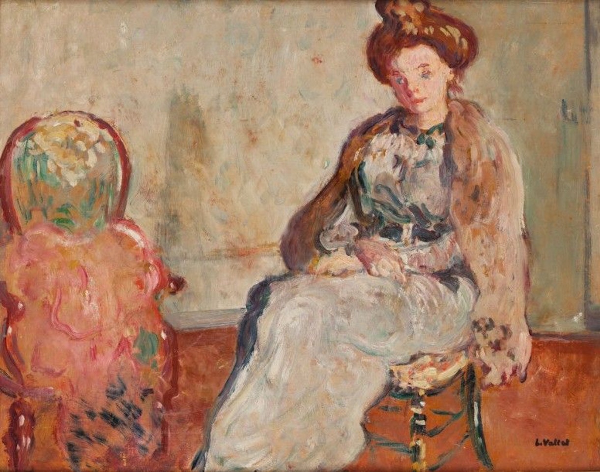 Suzanne seated by Louis Valtat