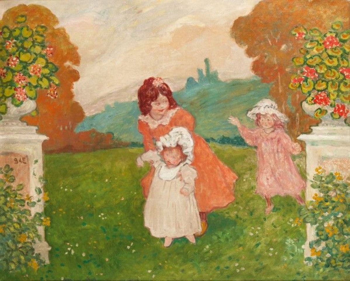 Children playing in the garden by Georges d’Espagnat