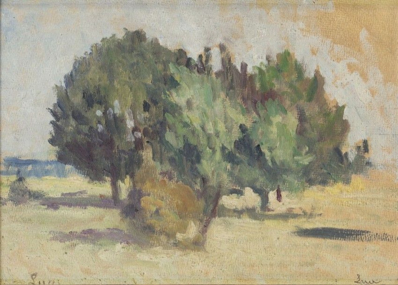 Landscape with trees by Maximilien Luce