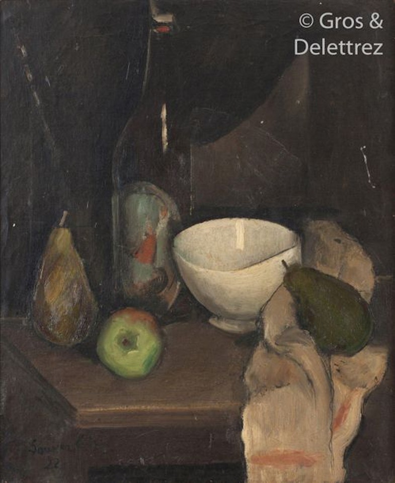 Still life with bowl by Jean Souverbie
