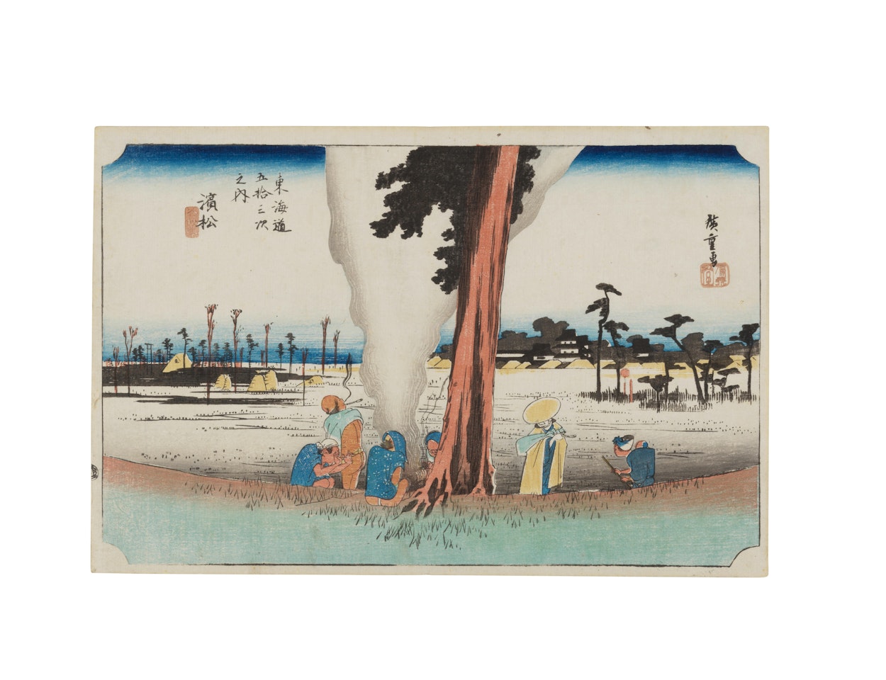 Hamamatsu, fuyugare no zu by Utagawa Hiroshige