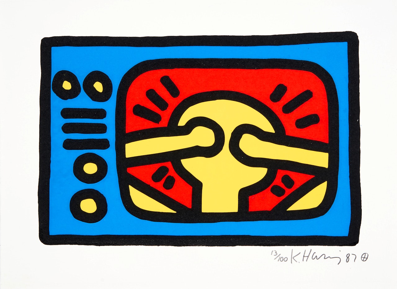 Plate 3, from Untitled (Littmann p. 75) by Keith Haring
