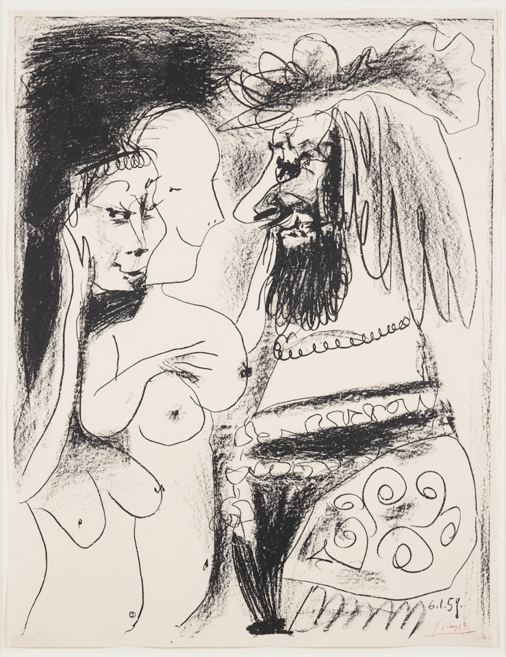 La vieux roi (Bloch 869; Mourlot 317) by Pablo Picasso