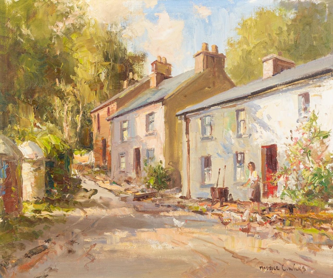 autumn farmyard by Maurice Canning Wilks