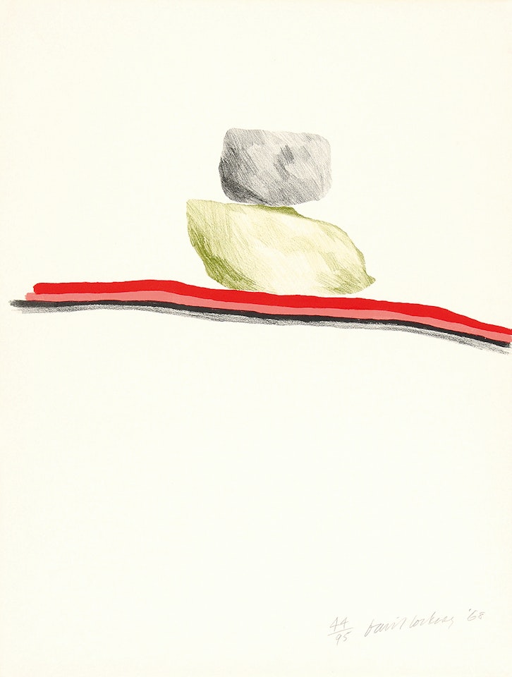 Rocks, Nevada by David Hockney