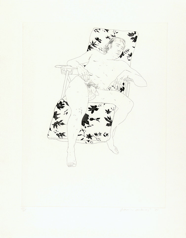 Mo Asleep by David Hockney
