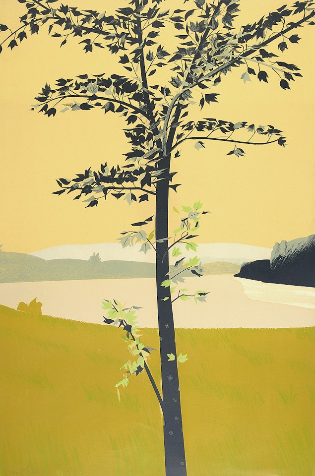 2 sheets: Swamp Maple I; Swamp Maple II by Alex Katz