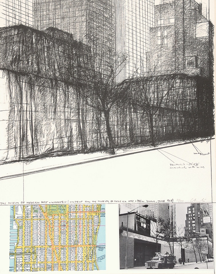 The Museum of Modern Art, Wrapped, Project for New York, from " (Some) Not Realized Projects" by Christo