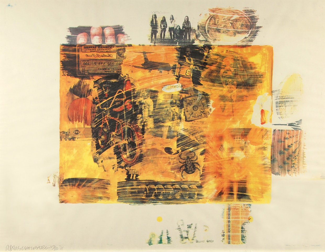 Yellow Body by Robert Rauschenberg