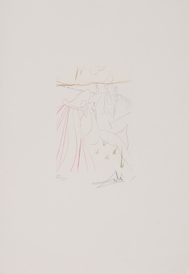 4 sheets from "Le Décameron" by Salvador Dali