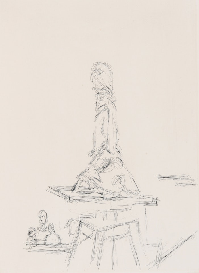 L"atelier à la sellette by Alberto Giacometti