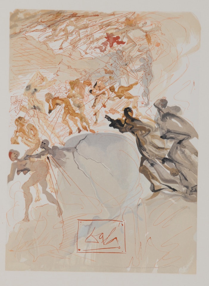 14 sheets from "Die Göttliche Komödie (Das Fegefeuer) " by Salvador Dali