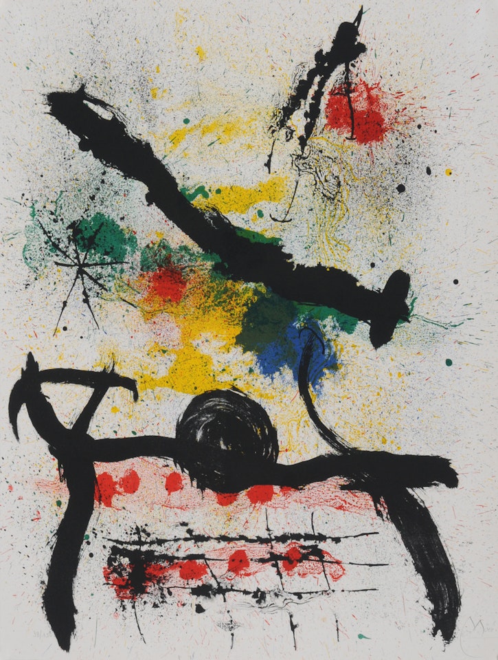 Untitled; from "Graphikmappe Hochschule St. Gallen" by Joan Miró