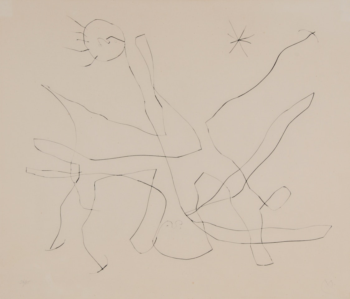 Sheet from "Flux de l"aimant" by Joan Miró