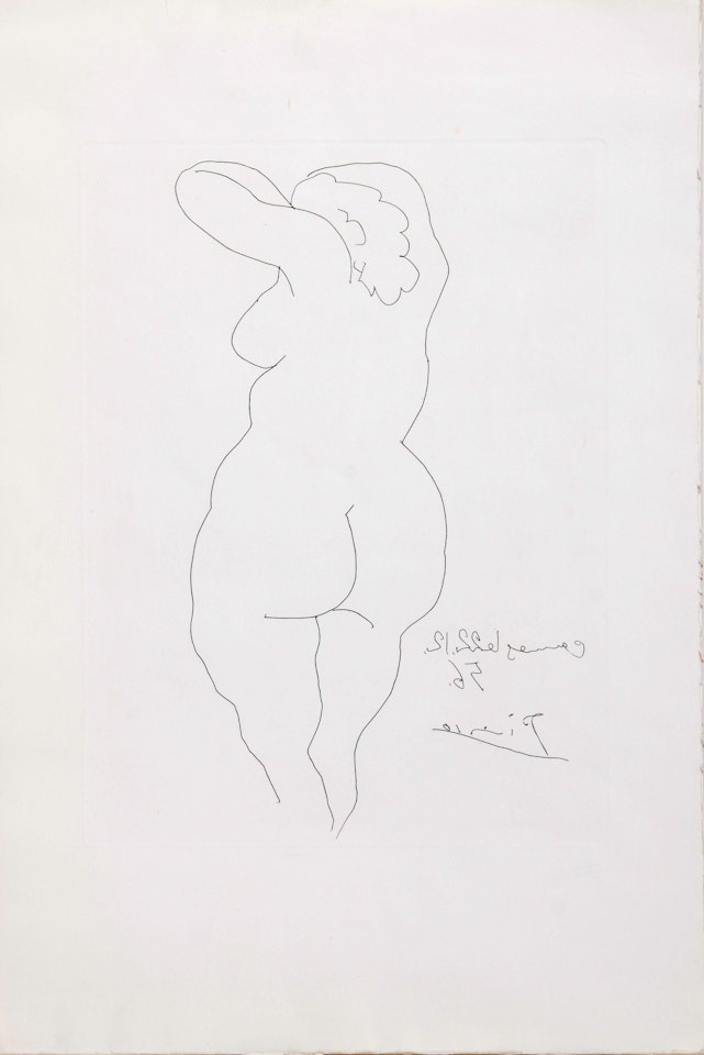 Femme nue de dos by Pablo Picasso