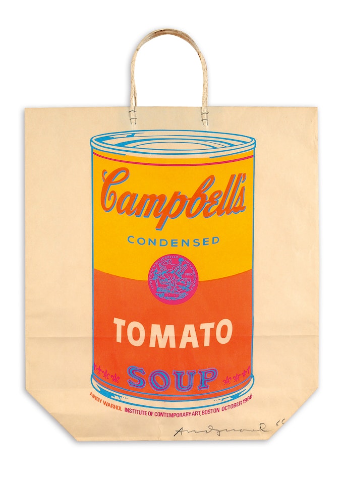 Shopping Bag Campbell"s Soup by Andy Warhol