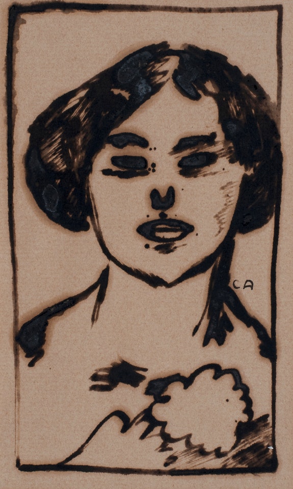 Head of a Girl (Greti) by Cuno Amiet