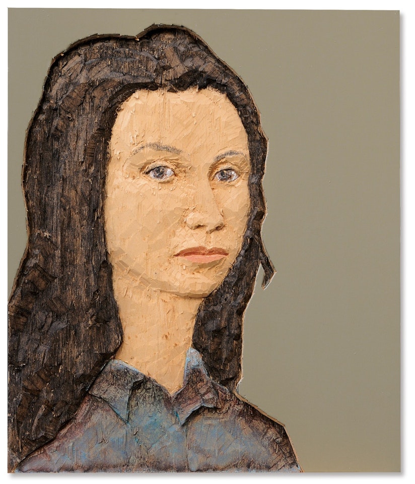 Kopfrelief Frau (Head Relief Woman) by Stephan Balkenhol