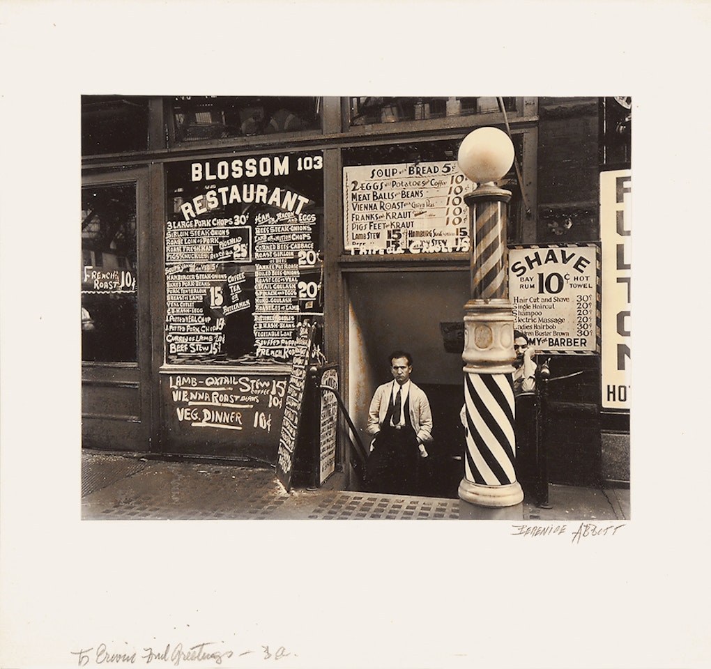Blossom Restaurant, 103 Bowery, Manhattan by Berenice Abbott
