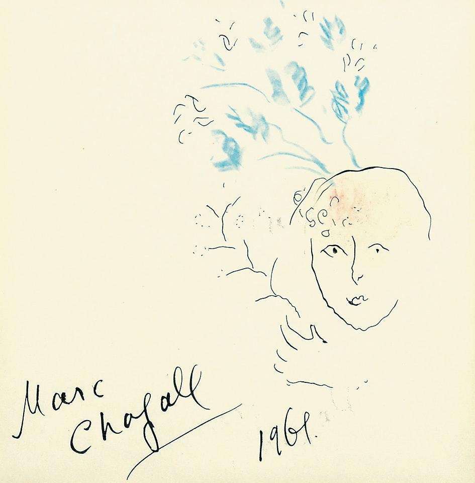 Tête fleurie by Marc Chagall