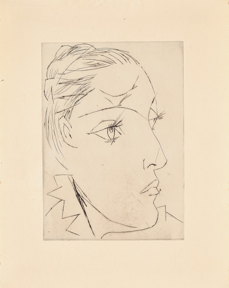 Portrait de Dora Maar au chignon II by Pablo Picasso