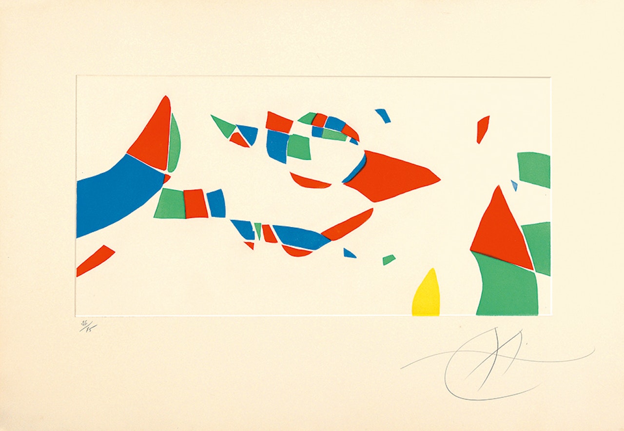 Sheet from "Gravures pour une exposition" by Joan Miró