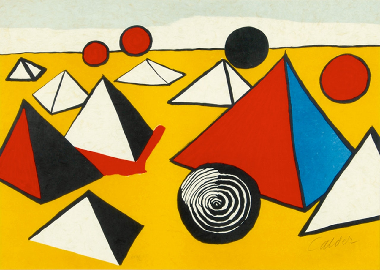 Sheet from "La mémoire élementaire" by Alexander Calder