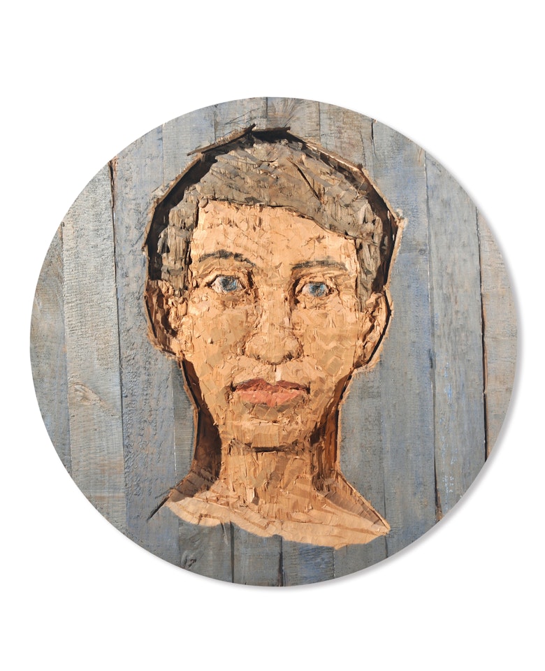 Grosses Kopf Relief (Mann) by Stephan Balkenhol