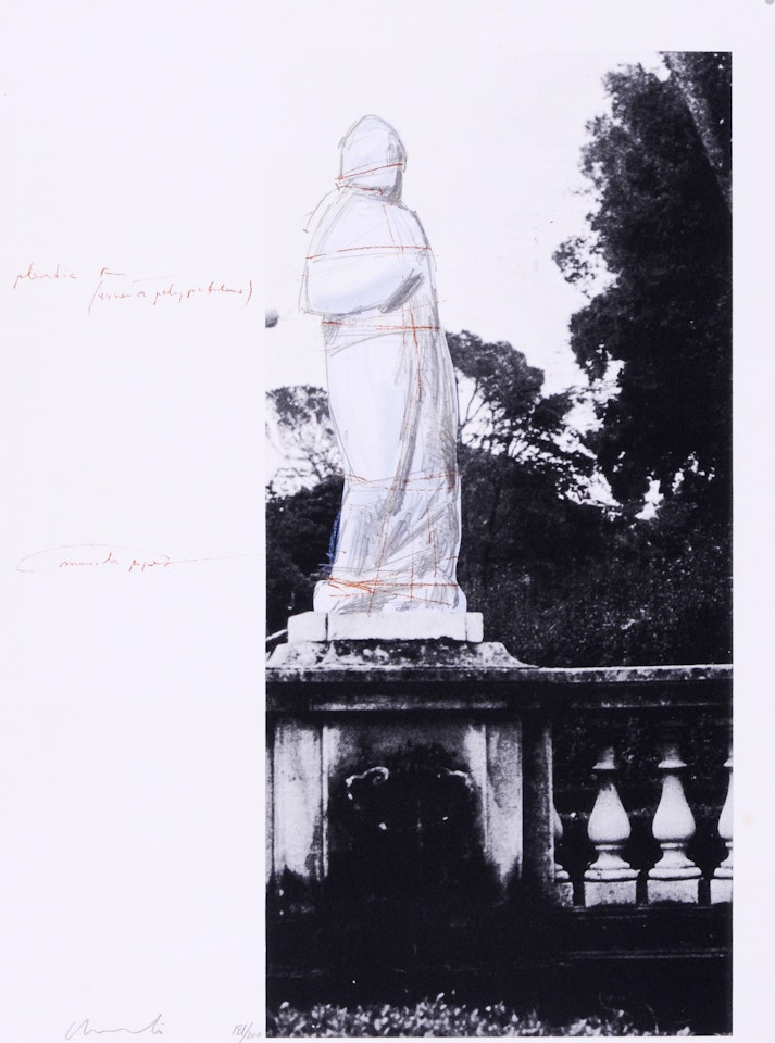 Wrapped Venus (Project for Villa Borghese, Rome) by Christo