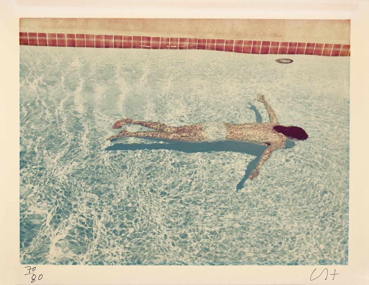 John St. Clair Swimming, from "Twenty Photographic Pictures" by David Hockney