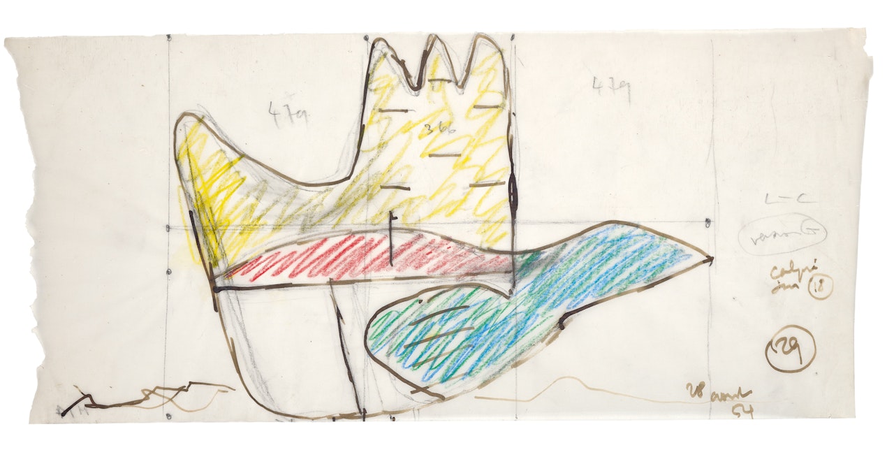 La main ouverte, Version G by Le Corbusier